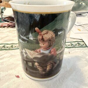 Hummel-Collectors Coffee Mug Cup- July "What's New?"- Danbury Mint-Porcelain